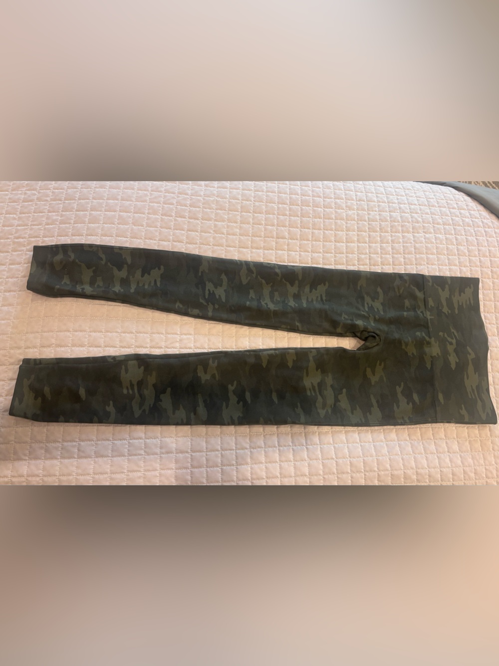 SPANX Olive Green Camo Leggings